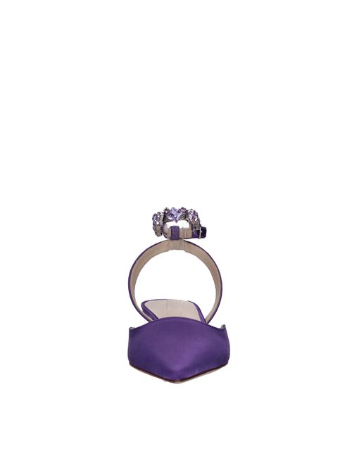 Décolleté slingback in raso P.A.R.O.S.H. | VASHOE D070218VIOLA